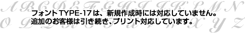 フォントタイプ17