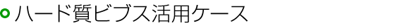 ハード質ビブス活用ケース